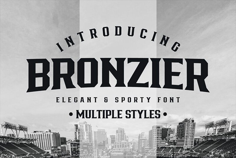Bronzier الخط