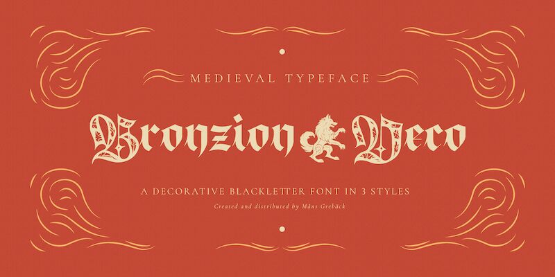 Bronzion Deco Schriftart