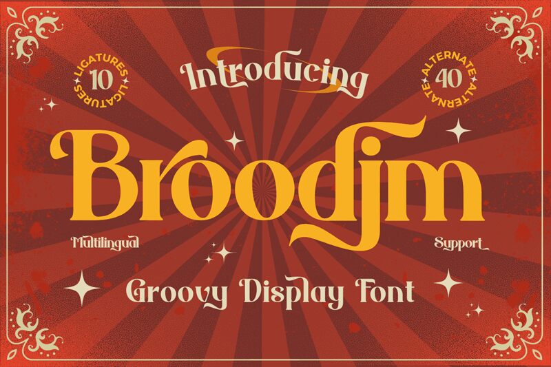 Broodim Schriftart