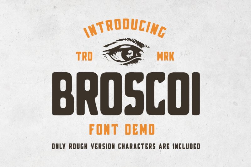 Broscoi Schriftart