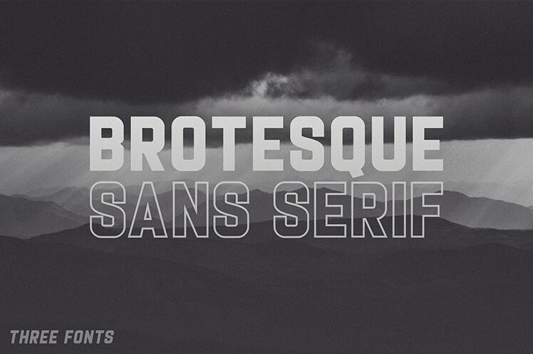 Brotesque Schriftart