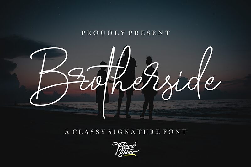 Brotherside Signature Schriftart