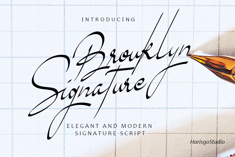 Brouklyn Signature Schriftart