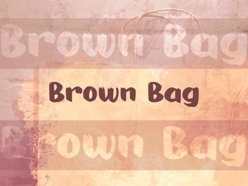 b Brown Bag Schriftart