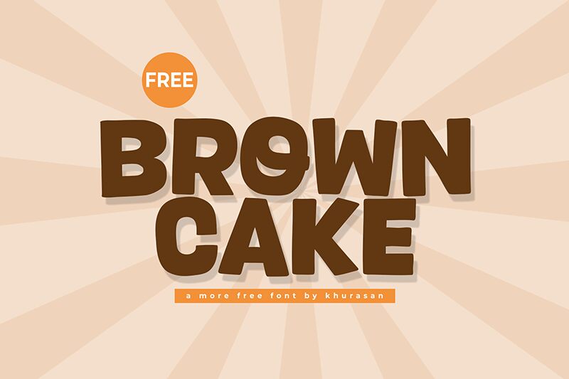 Brown Cake Schriftart