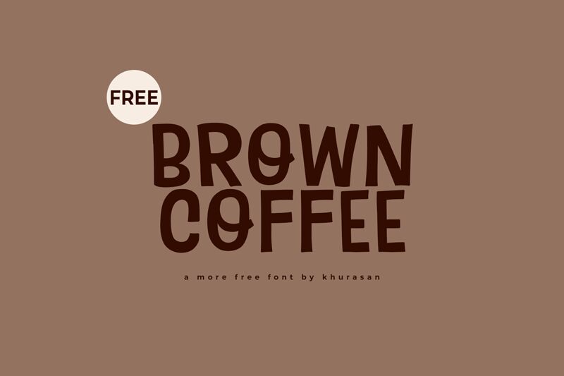 Brown Coffee Шрифт