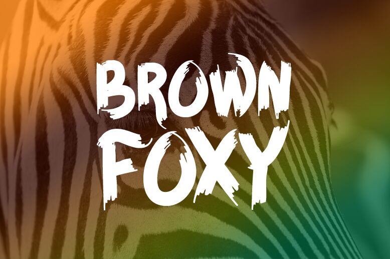 BROWN FOXY Schriftart