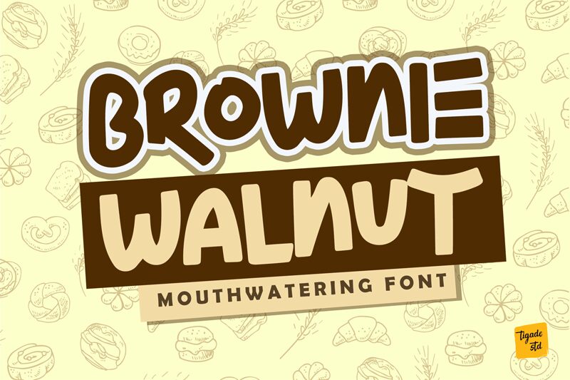 Brownie Walnut Schriftart
