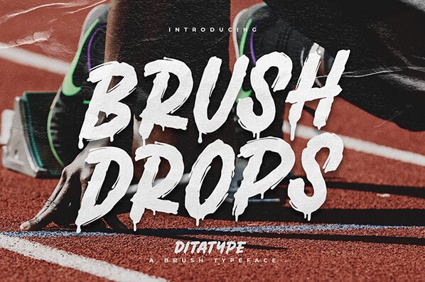 Brush Drops 字体