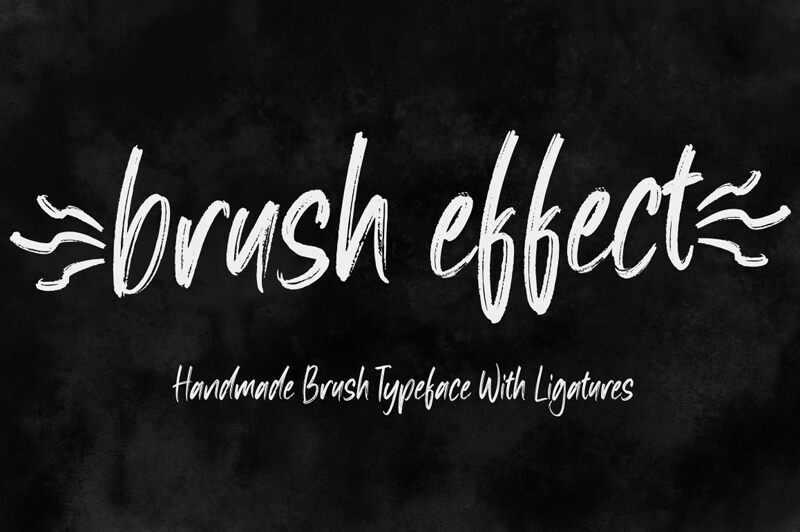 Brush effect Carattere