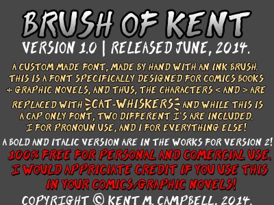 Brush of Kent الخط