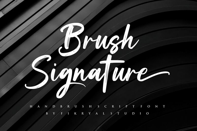 Brush Signature Carattere