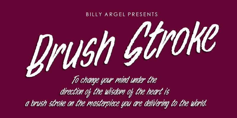 Brush Stroke Schriftart