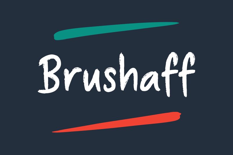 Brushaff Schriftart