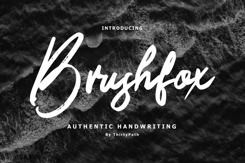 Brushfox Font Schriftart