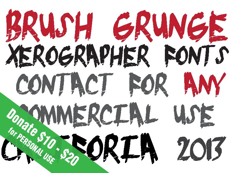 BrushGrunge Schriftart