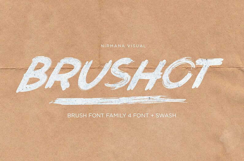 Brushot Schriftart