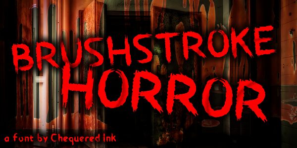 Brushstroke Horror Carattere