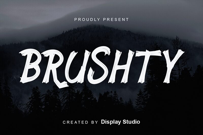 Brushty Schriftart