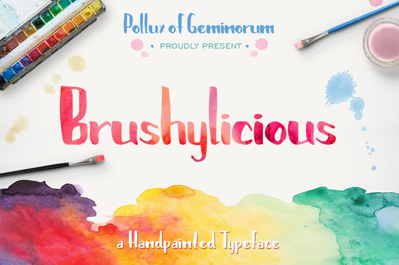 Brushylicious Schriftart