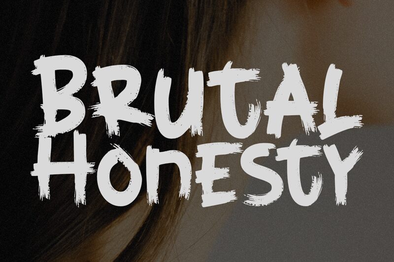 Brutal Honesty Schriftart