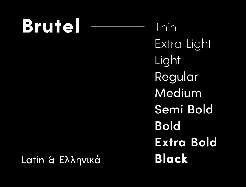 Brutel Schriftart