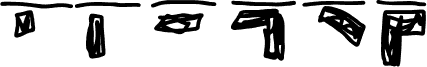 Preview of the Braile 1 font
