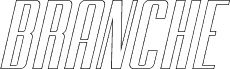 BRANCHE Outline Italic