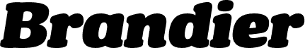 BrandierTrial-BlackItalic font
