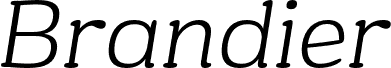 BrandierTrial-LightItalic