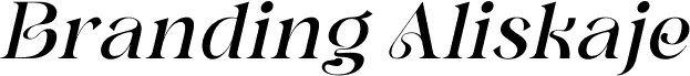 Branding Aliskaje Italic