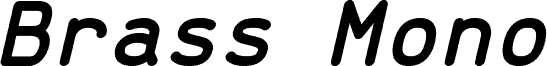 Brass Mono Bold Italic