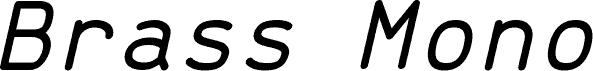 Brass Mono Italic