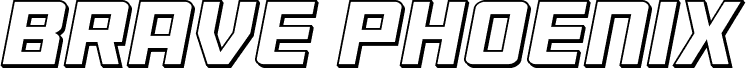 معاينة خط Brave Phoenix 3D Italic