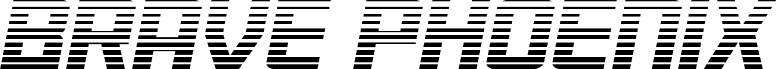 معاينة خط Brave Phoenix Gradient Italic