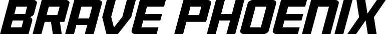 معاينة خط Brave Phoenix Super-Italic