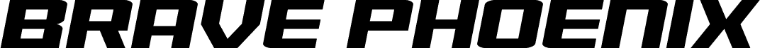 معاينة خط Brave Phoenix Wide Italic