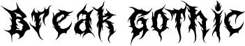 Break Gothic Regular