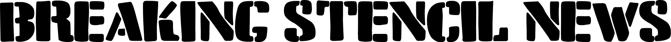Breaking Stencil News font | Fonts2u.com
