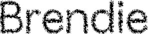 Preview of the Brendie Unfocus Regular Demo font