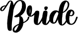 Ukážka písma Bride
