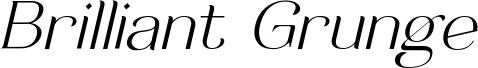 Brilliant Grunge Bold Italic