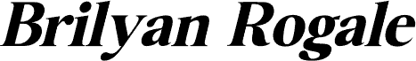 Brilyan Rogale DEMO VERSION Italic