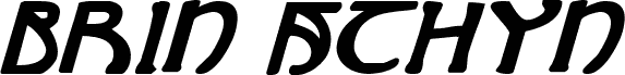 Brin Athyn Bold Italic