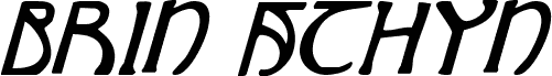 Brin Athyn Condensed Italic