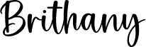 Brithany 字体