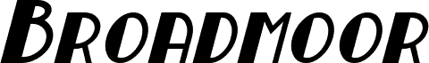 Broadmoor Bold Italic
