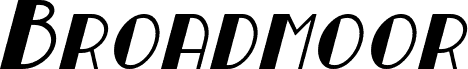 Broadmoor Italic