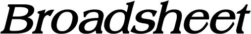 Broadsheet LDO Bold Italic