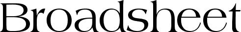 Broadsheet  LDO